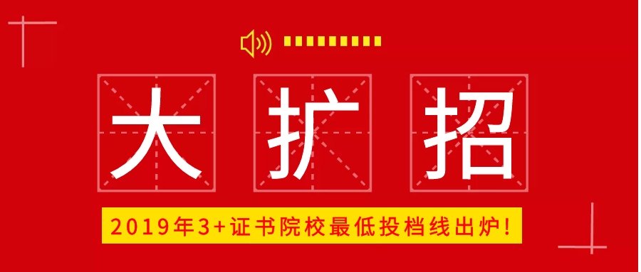 2019年广东省普通高校春季分类考试招生投档录取结果